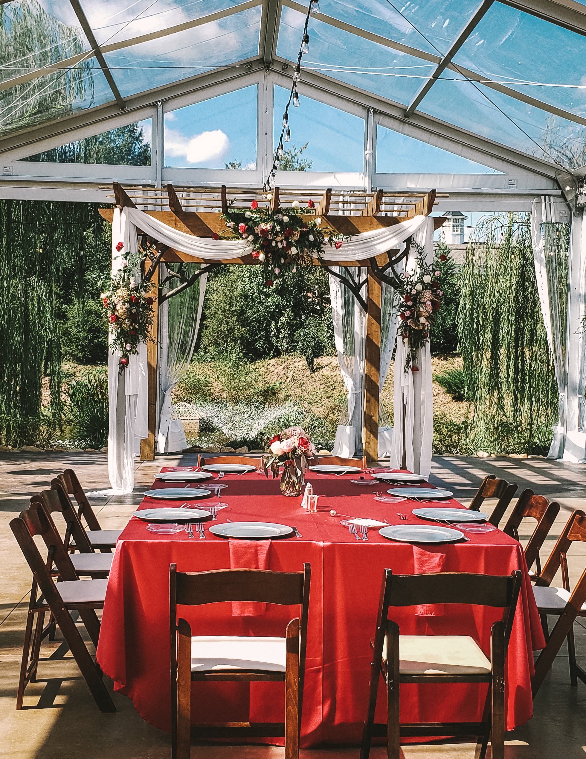 a table set for a dinner party